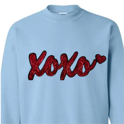 XOXO, Red Sequin Patch
