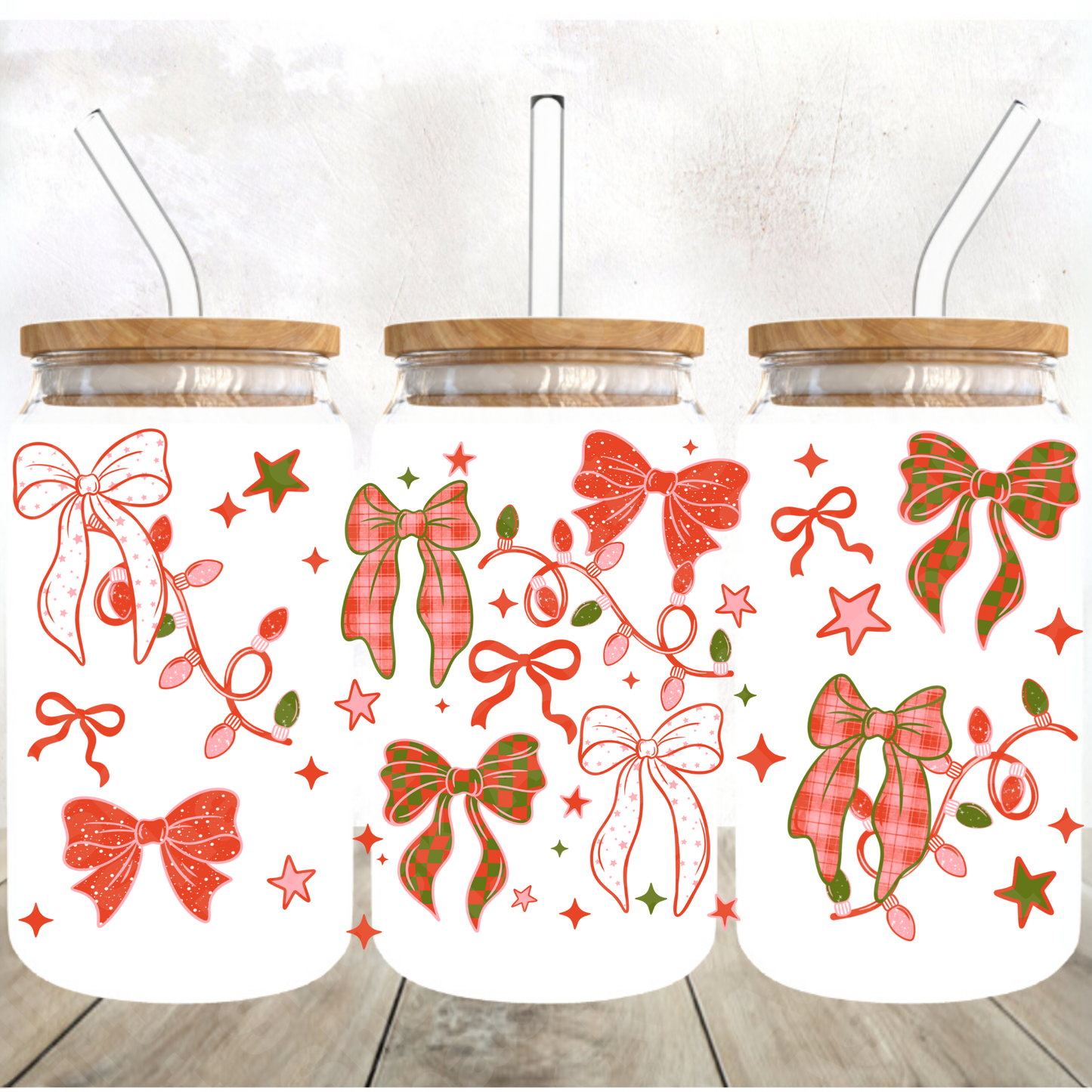 11.14 Cup Wrap #13 Christmas Bows