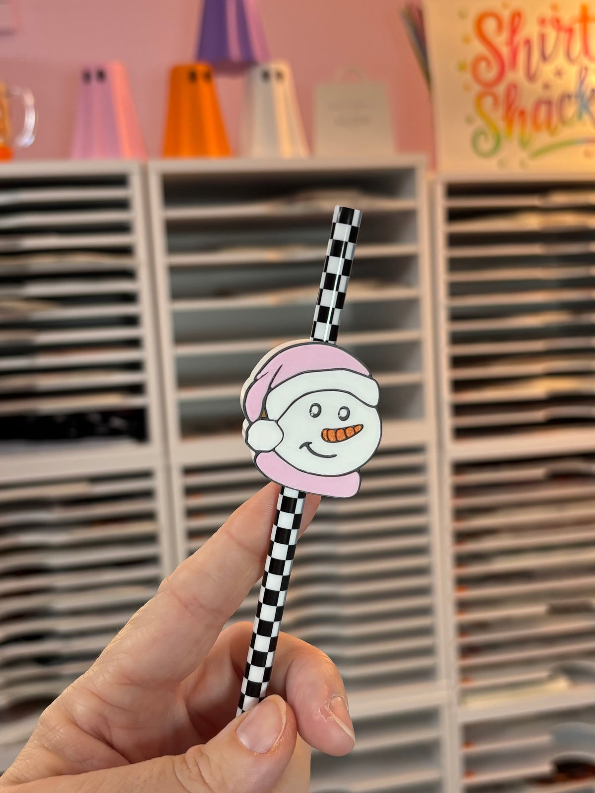 Pink Snowman