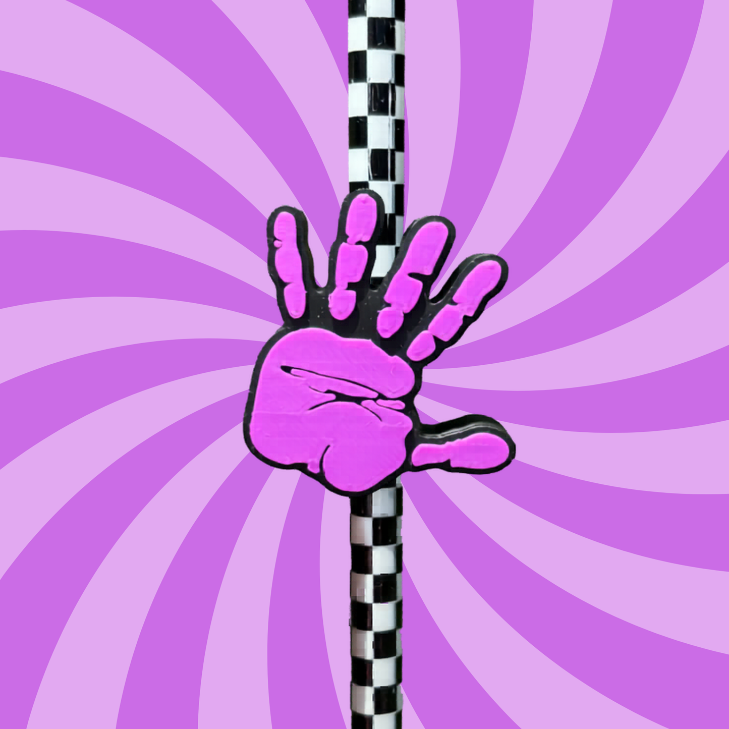 Purple hand