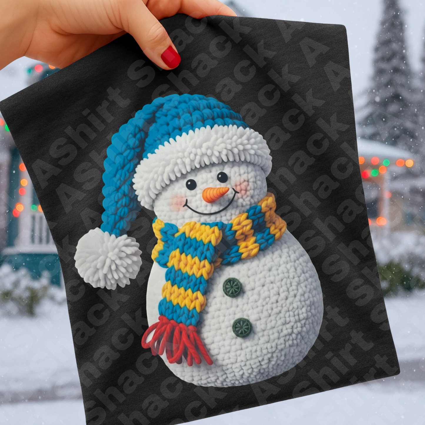 64 snowman Faux Yarn