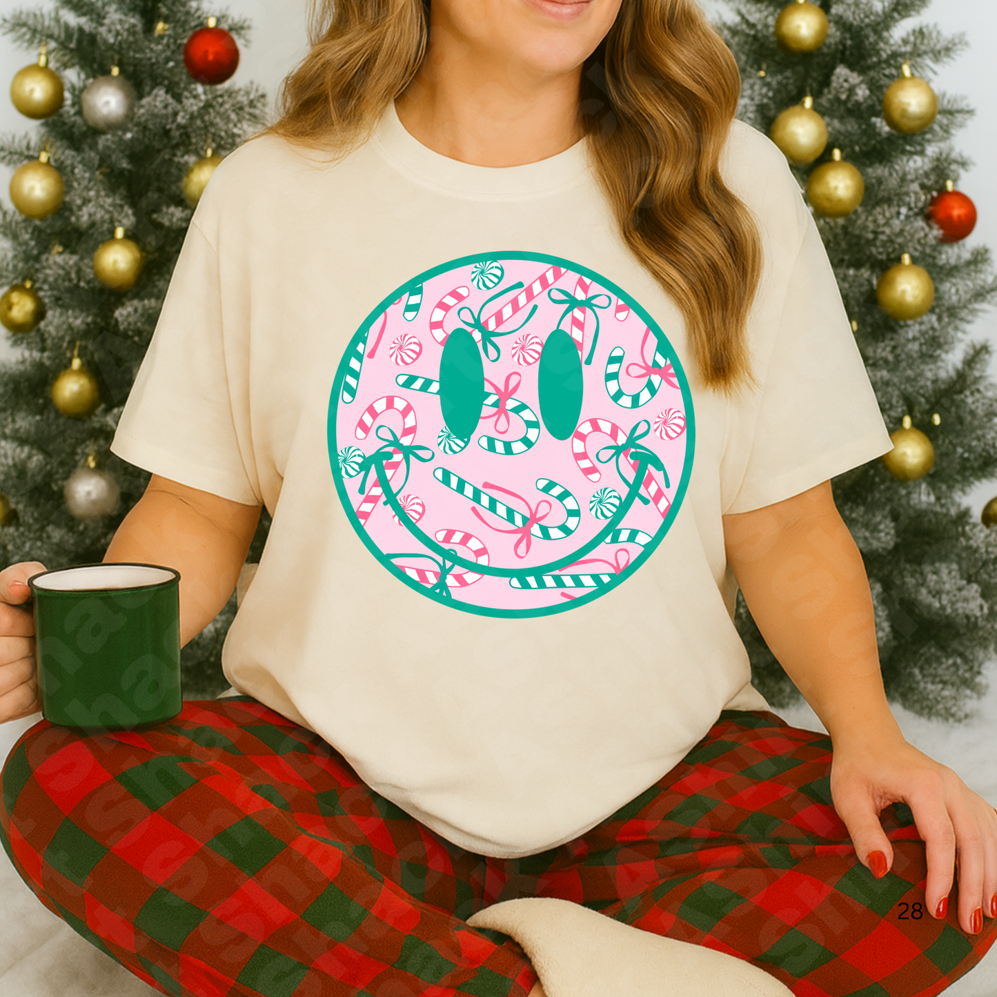 35B Candy Cane Smiley