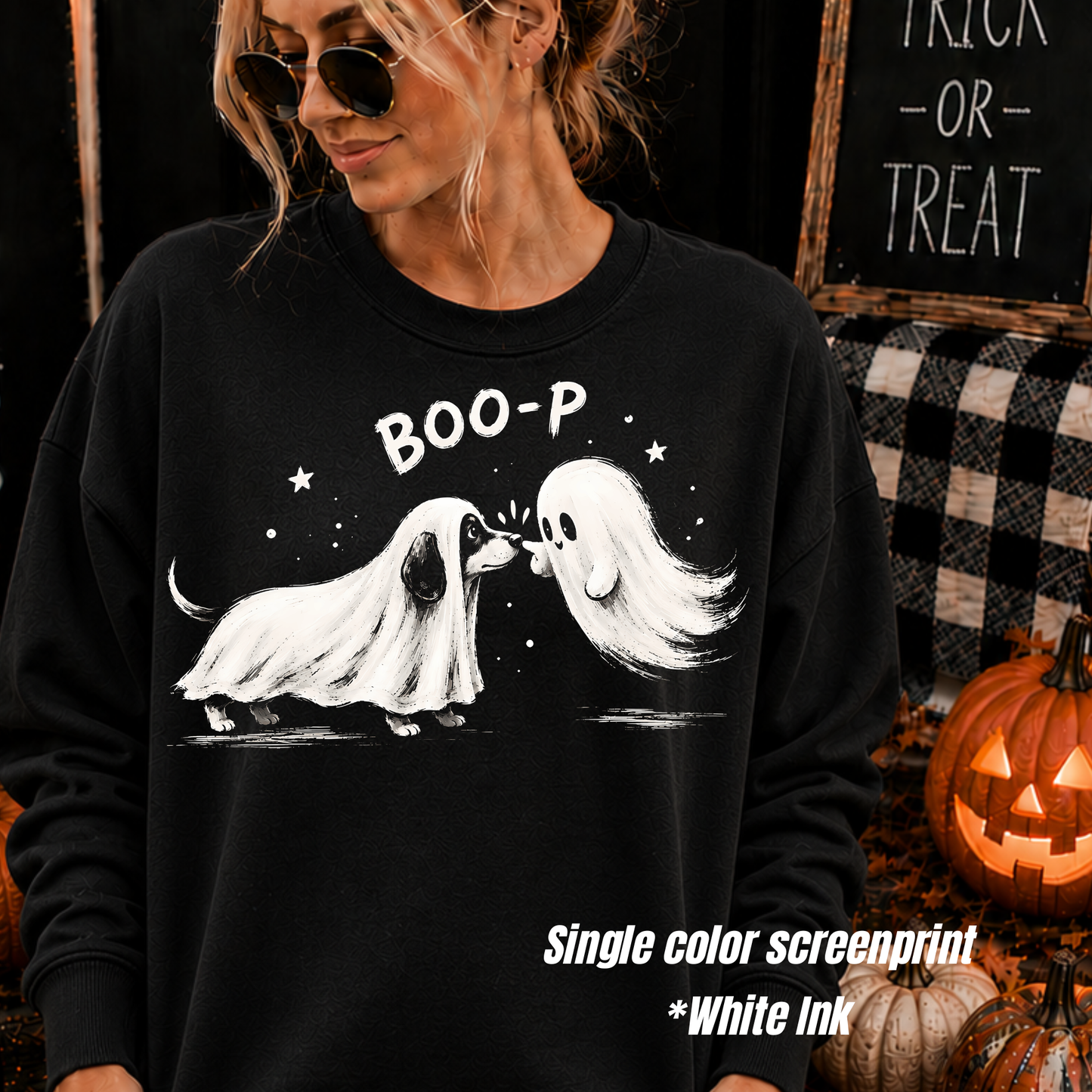 Boo-P *single color screen print white ink**