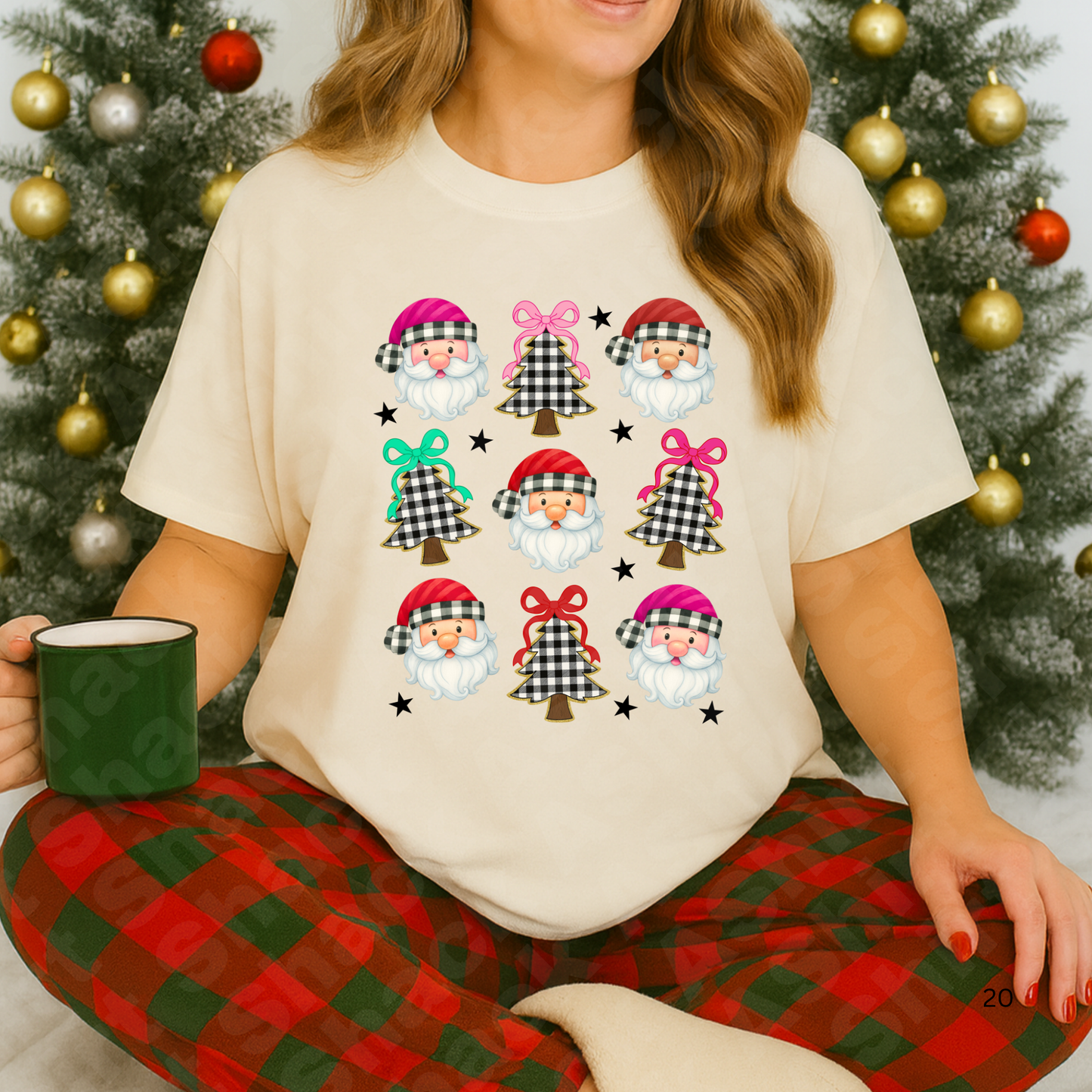 10G Checkered Santa Coquette