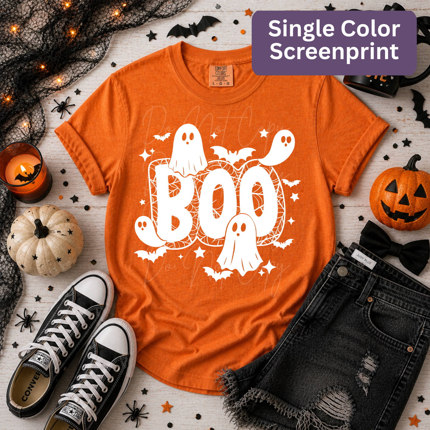 226 boo (single color screen print)