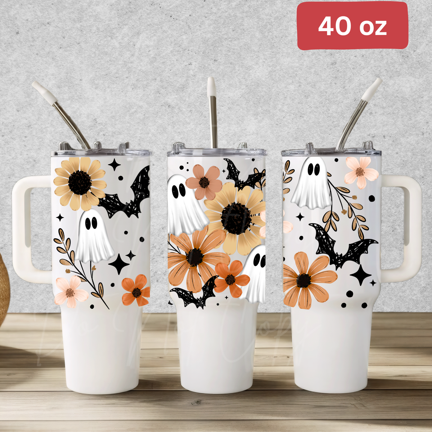 Floral Bat and Ghost