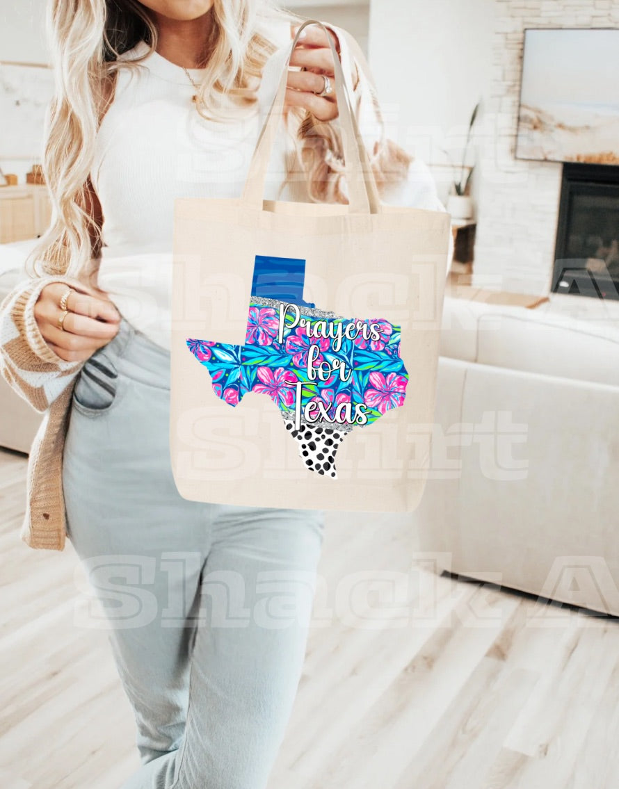 Texas Strong, Floral—Small Tote Bag