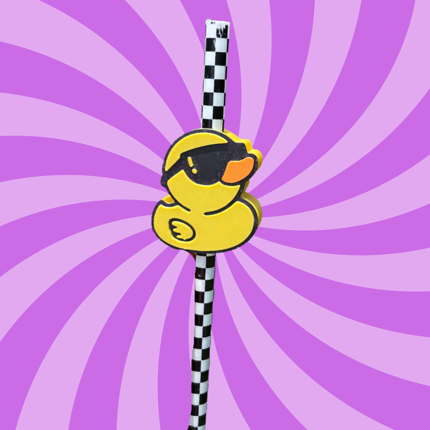 Duck with sunglasses