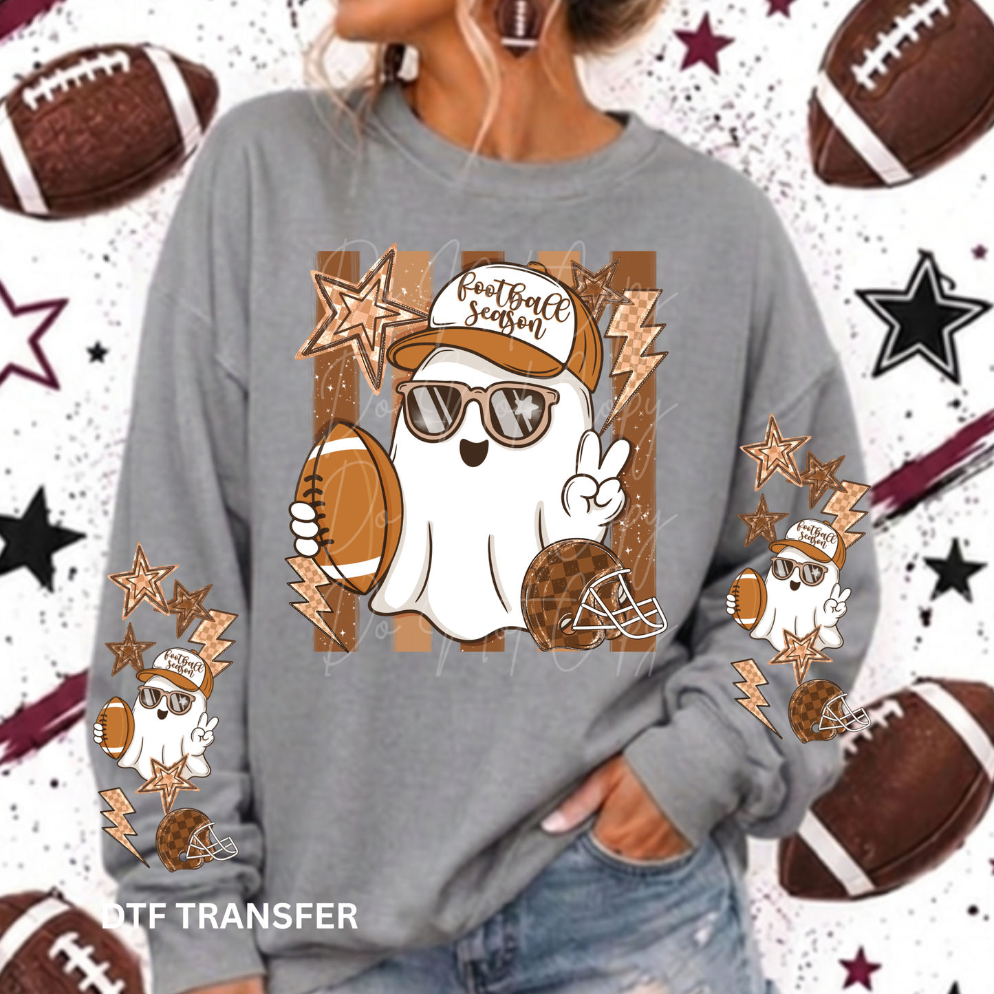 Football Ghost with double sleeves