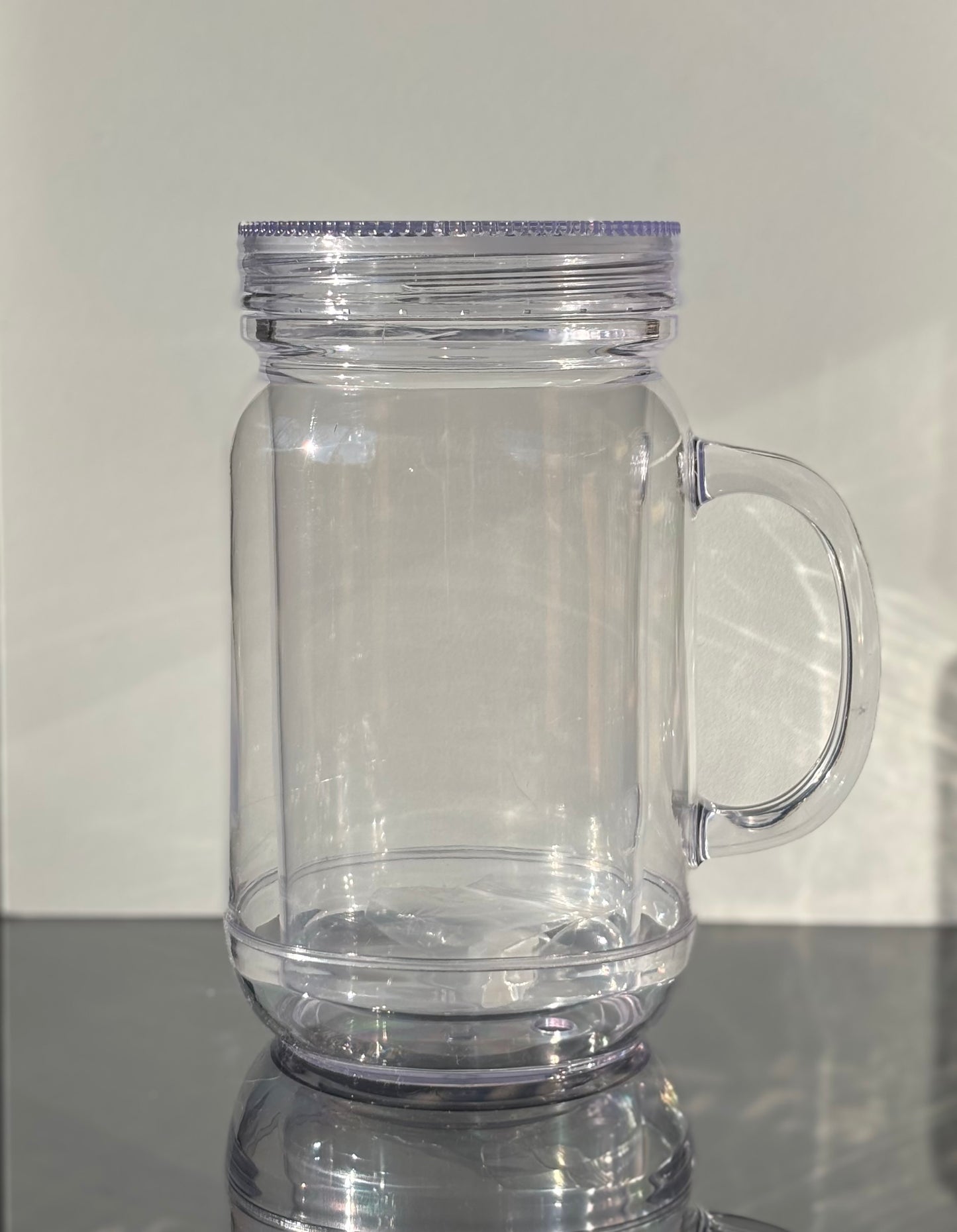 Build A Tumbler -20oz Mason Cup Snow Globe