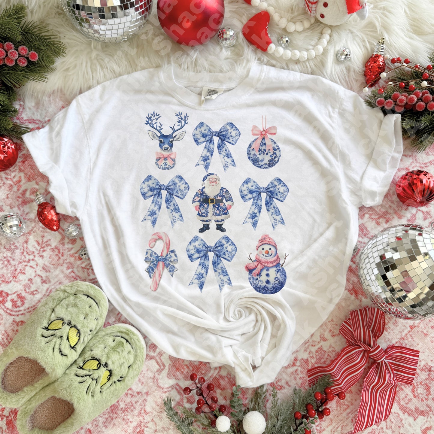 1E Blue Christmas Collage