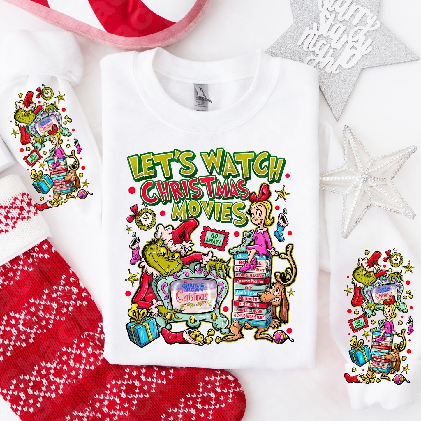 29E Watch Christmas Movies with double sleeve