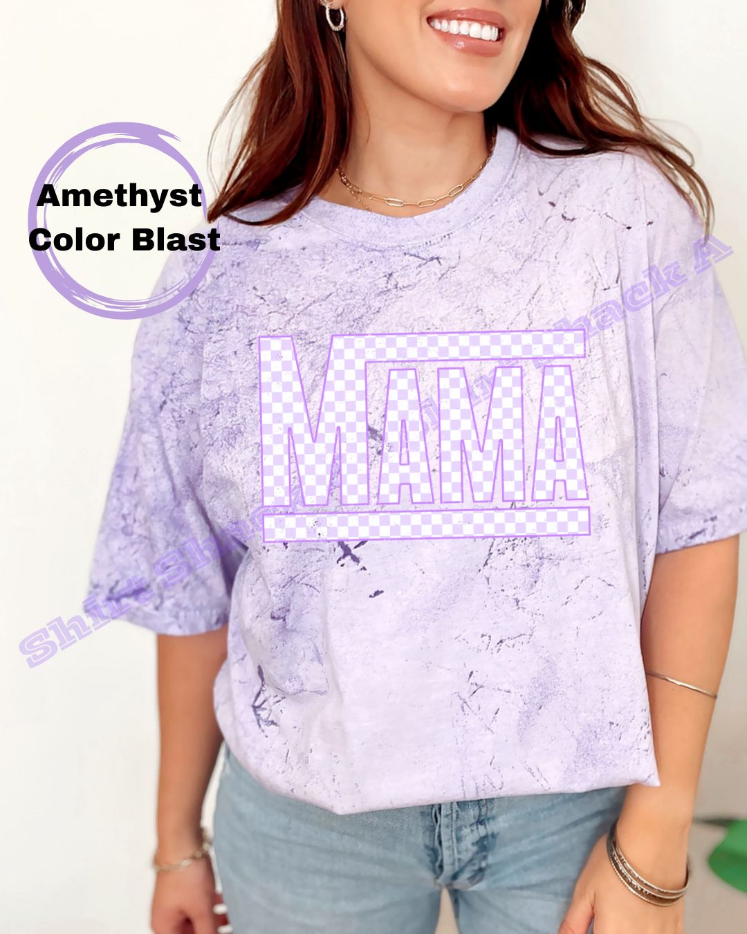 Purple Checkered Mama