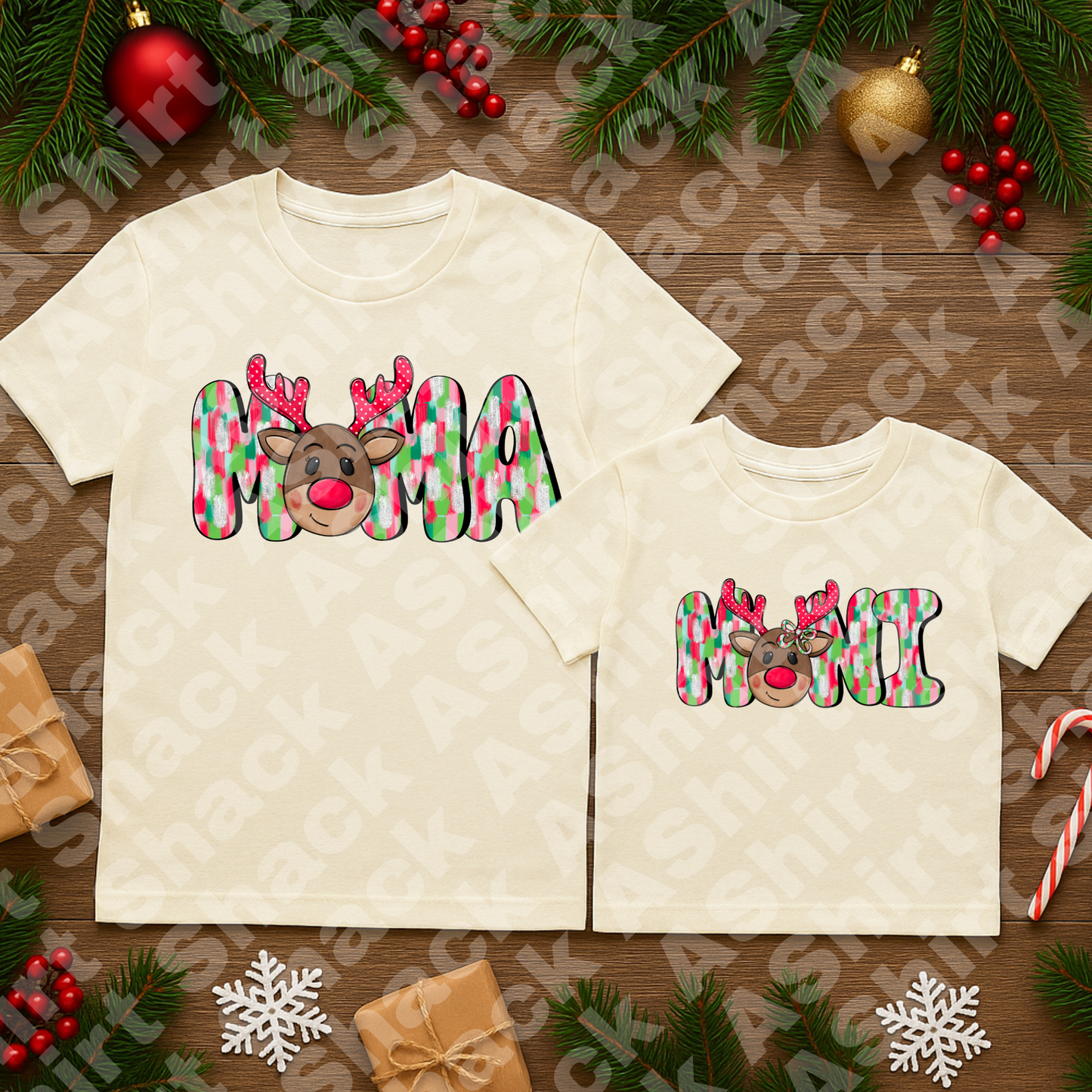 10D mama and mini reindeer 