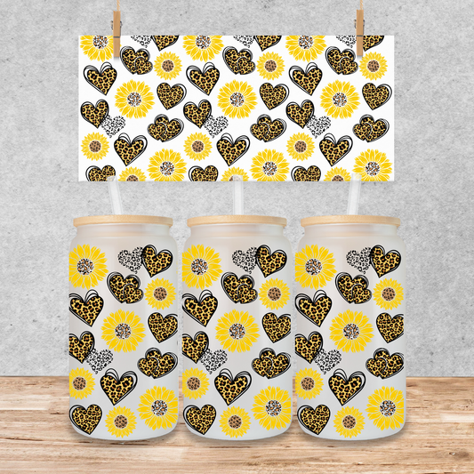21 sunflower and hearts