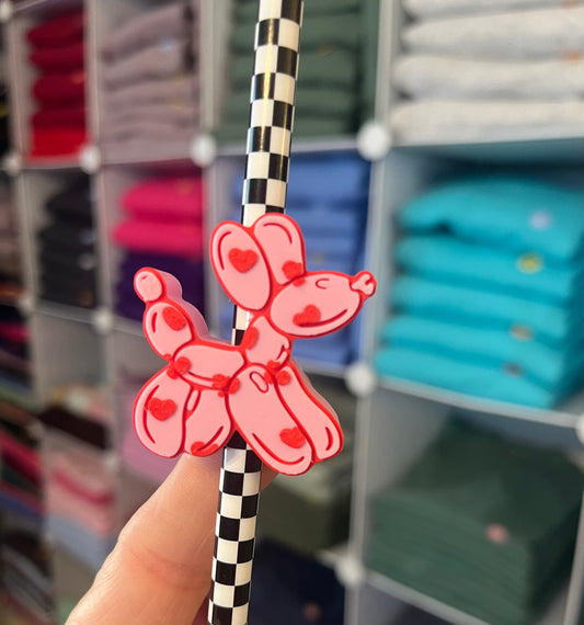 Balloon Dog with Hearts