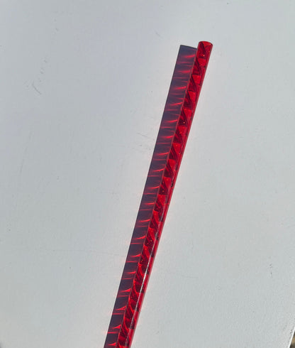 Red Swirl Straw