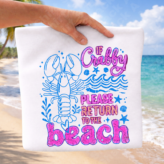 12A if crabby, please return to the beach