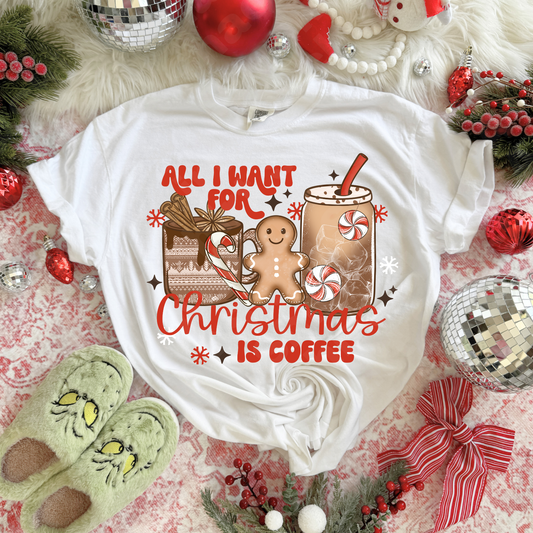6E all I want for Christmas is coffee ￼