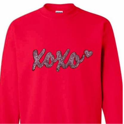 XOXO, Pink Sequin Patch