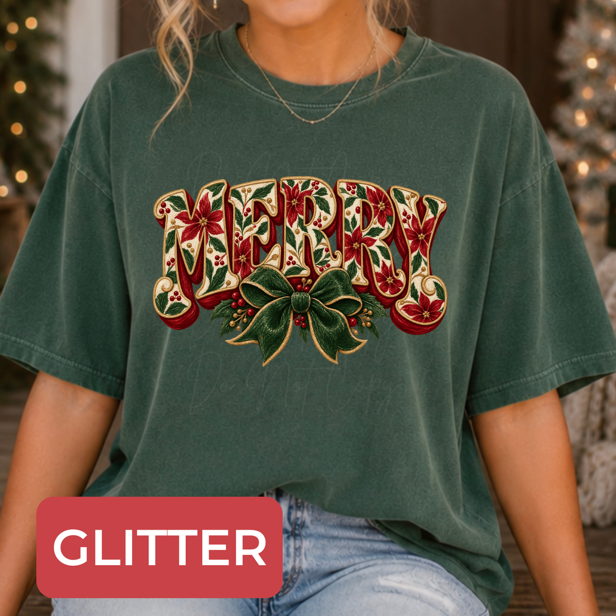 Poinsettia Merry * Glitter
