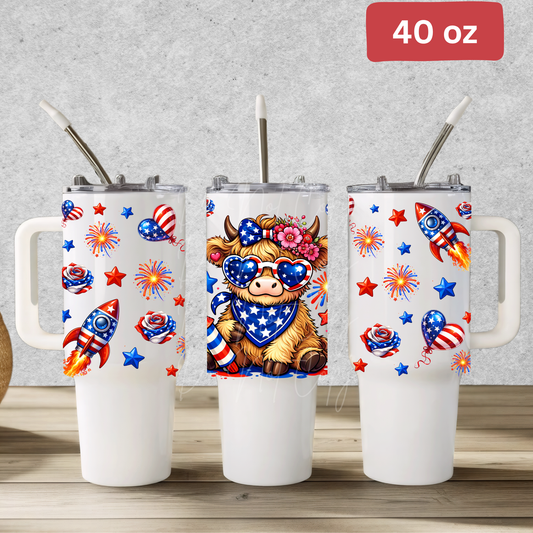 4262 patriotic cow