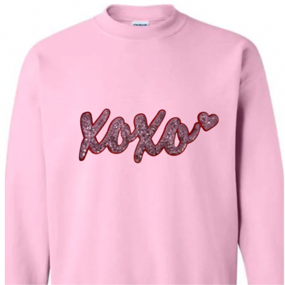 XOXO, Pink Sequin Patch