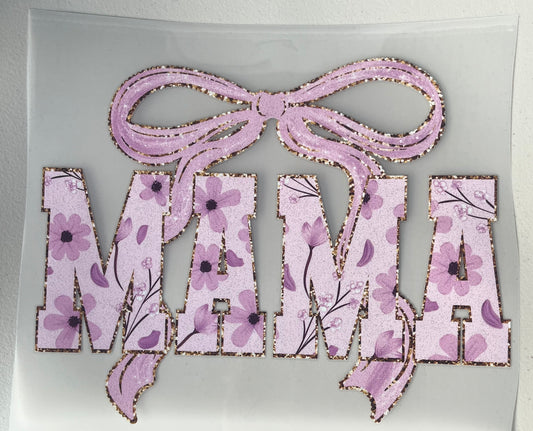 Mama Coquette Purple “GLITTER SCREENPRINT” PB1