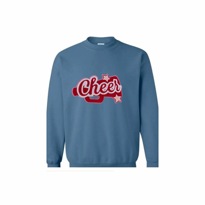 Cheer, Red Megaphone Chenille Patch