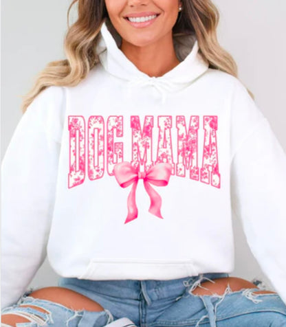 Dog Mama Pink Bow