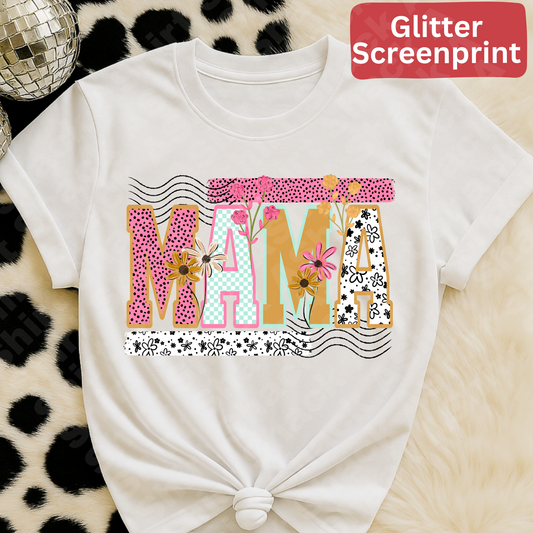 235 mama (Glitter screenprint)