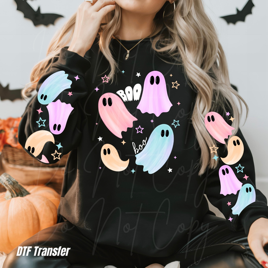 214 boo colorful ghosts with double sleeve