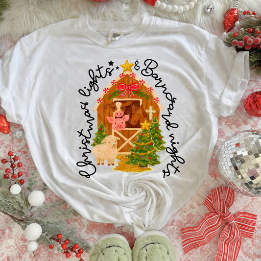 21B Christmas lights barnyard nights ￼￼