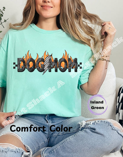 Dog Mom Flames