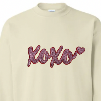 XOXO, Pink Sequin Patch