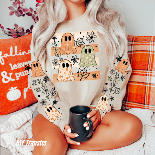 Floral ghost with double sleeves
