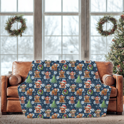 Christmas Hyland Cow