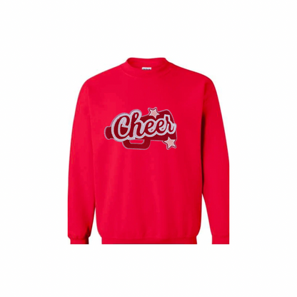 Cheer, Red Megaphone Chenille Patch