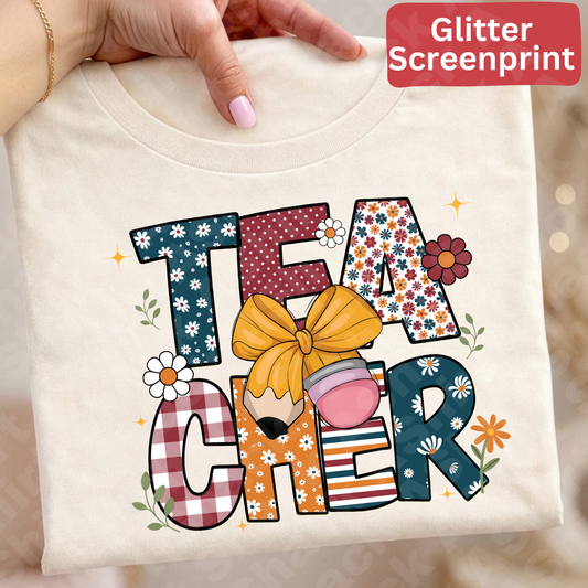 28E teacher (Glitter screenprint)