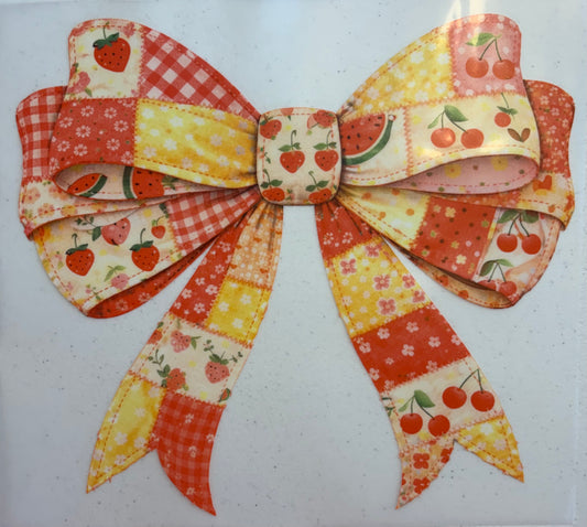 214 Fruit Patchwork Bow