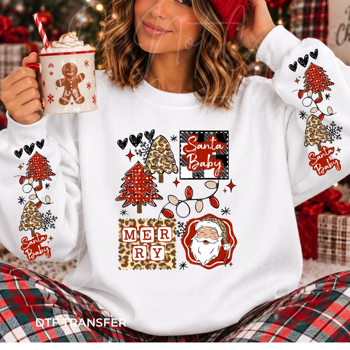 Leopard Santa Baby with Double Sleeves