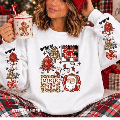 Leopard Santa Baby with Double Sleeves