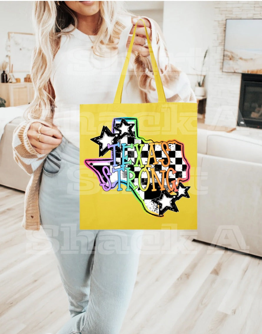 Texas Strong, Neon—Tote Bag