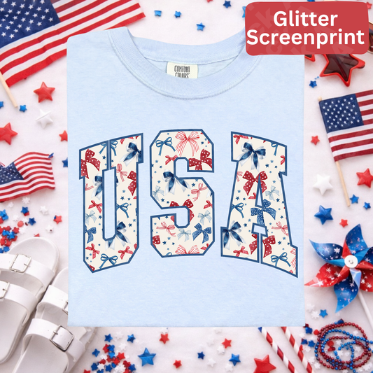 237 USA (Glitter screenprint)