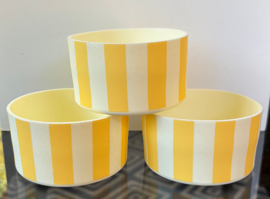 Yellow and White Stripe Tumbler Boot