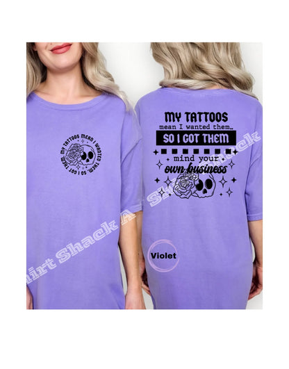 My Tattoos, My Business