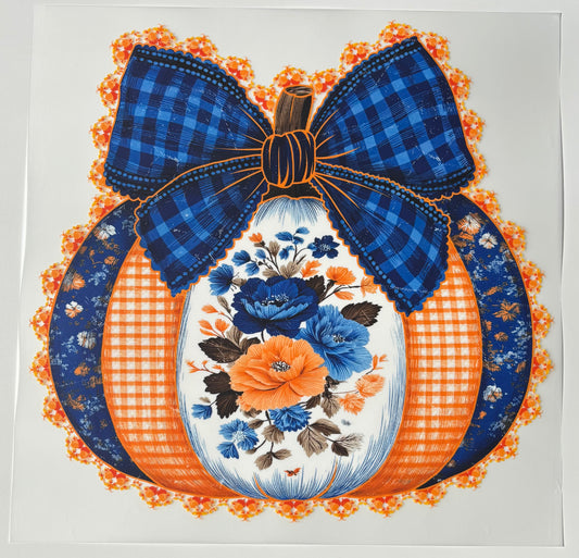 143 Lace Blue Pumpkin