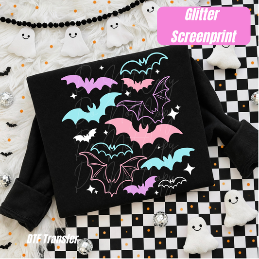 bats “GLITTER SCREENPRINT”