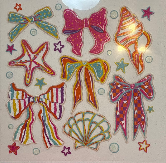 264 Glitter Shell & Bow Coquette