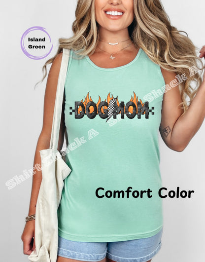 Dog Mom Flames